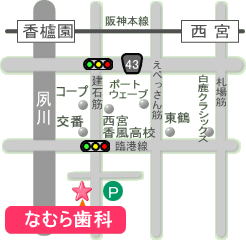 西宮市　なむら歯科　ACCESS